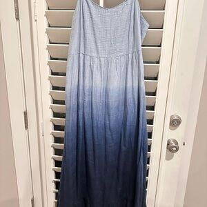 Blue Ombre Maxi Dress